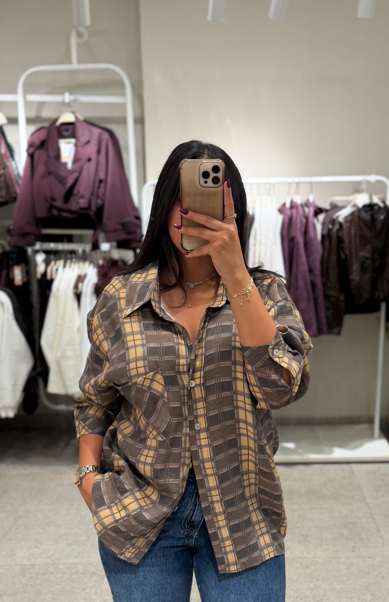 Oversized Plaid Shirt