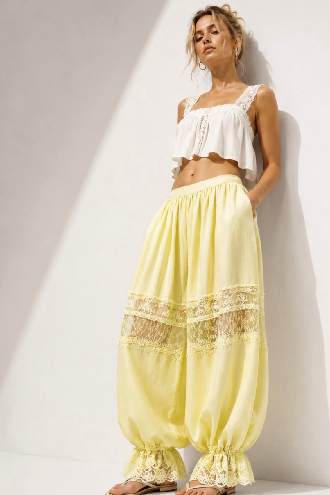 Balloon Laced Pants