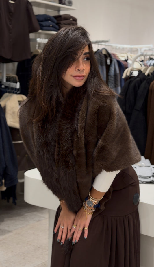 Fur shawl