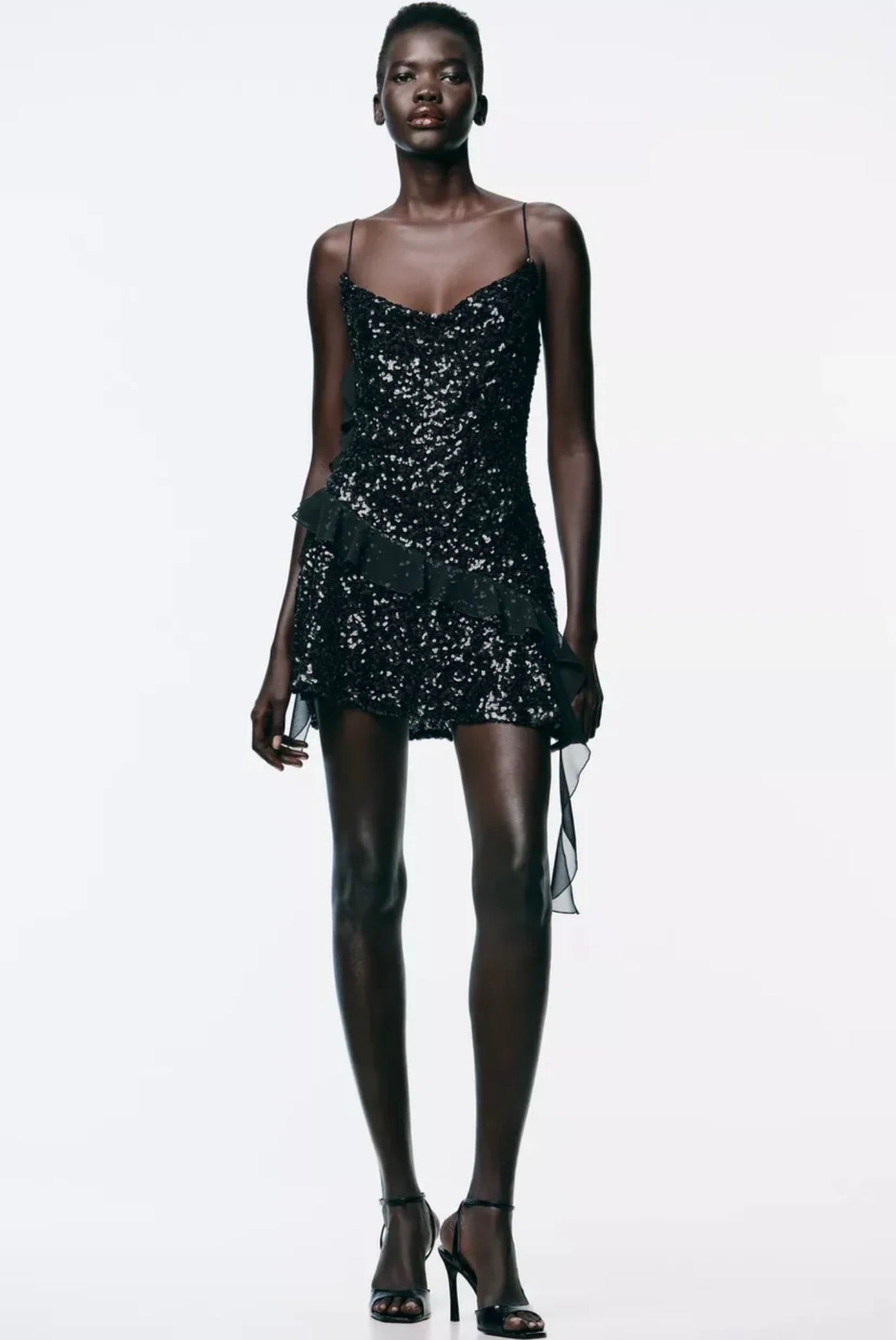 Sleeveless Sequin Mini Dress