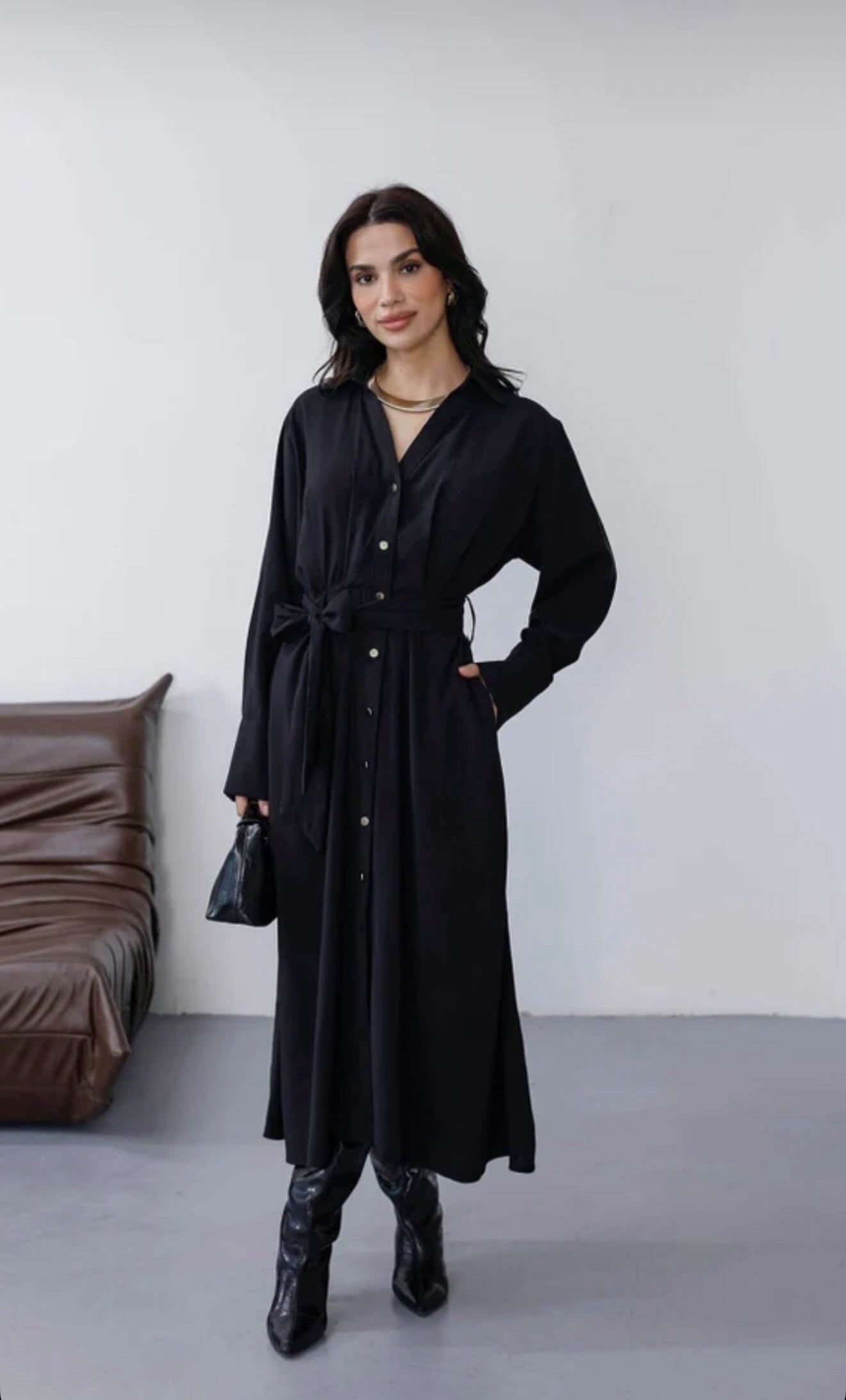 Button-Down Midi Dress