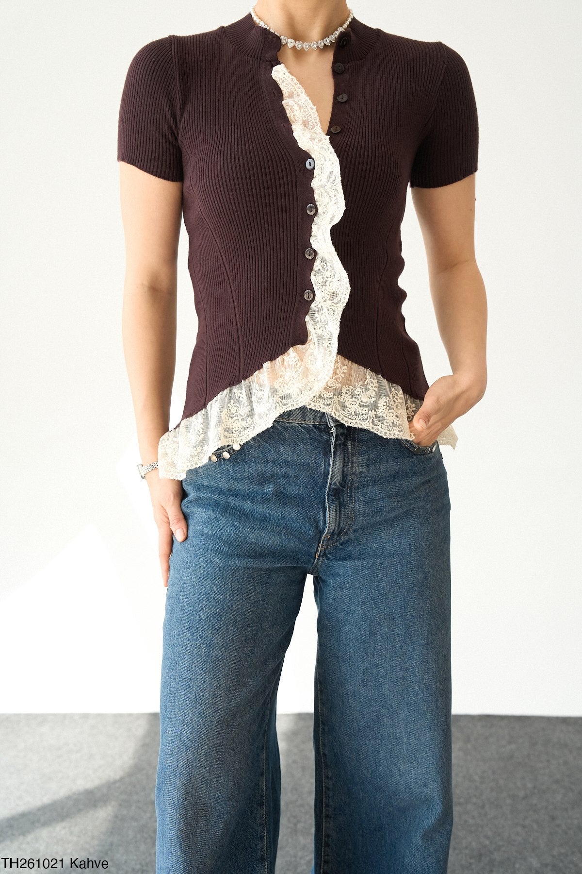 Frilled Knit Top