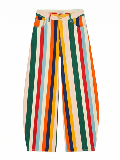 Rainbow Striped Pants