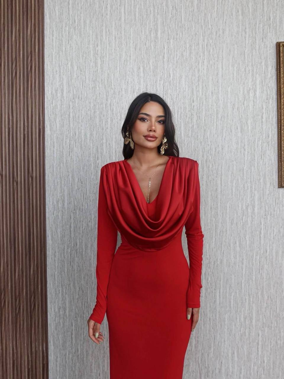 Draped Front Dress