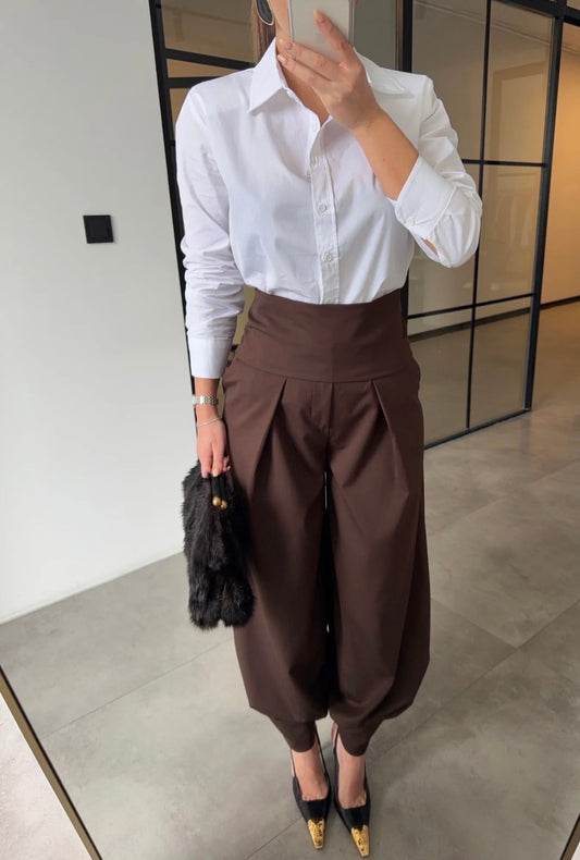 Tie-Waist Balloon Pants