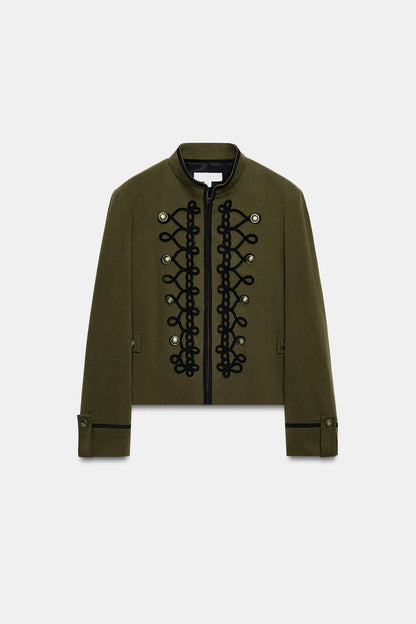 Khaki Braid Jacket