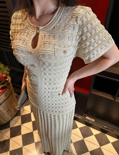 Shimmer Sandro Maxi Dress