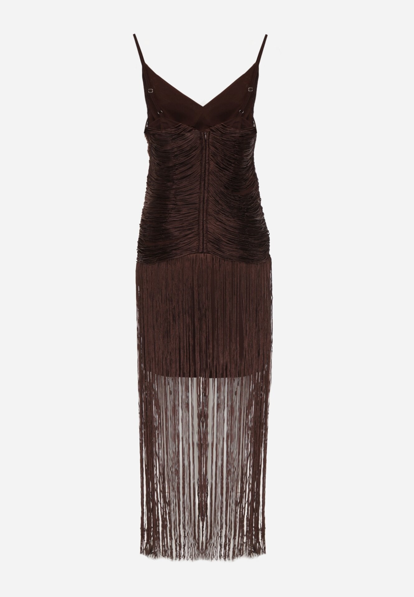 Fringes Asymmetrical Maxi Dress