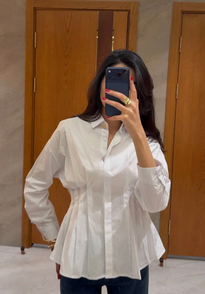 Pleated Waist Shirt