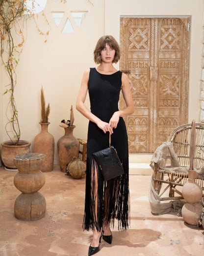 Minimalist Fringe Midi