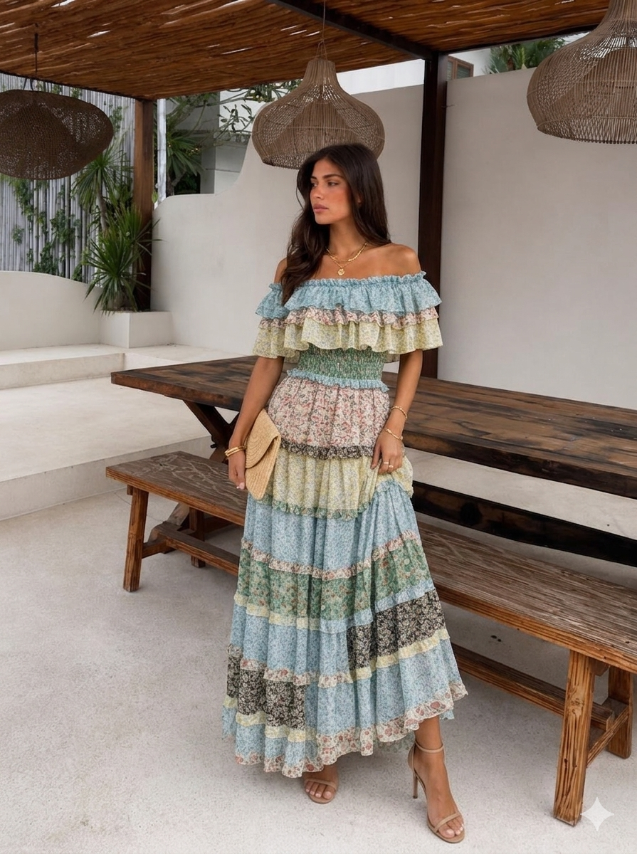 Bohemian Layered Maxi