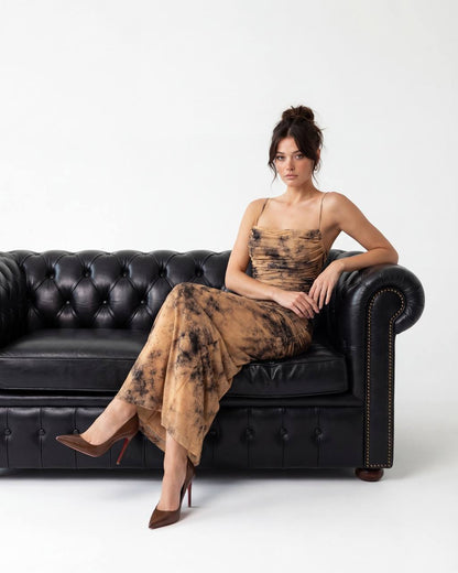 Rushed Marble Maxi Dress