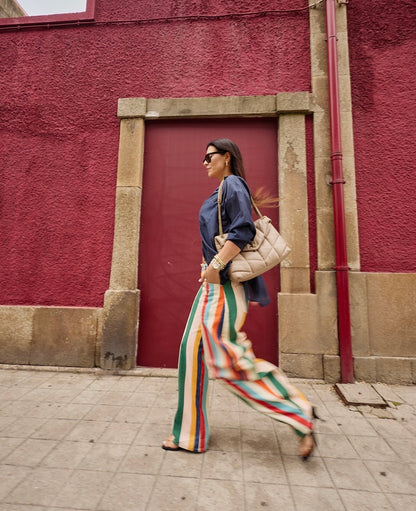 Rainbow Striped Pants