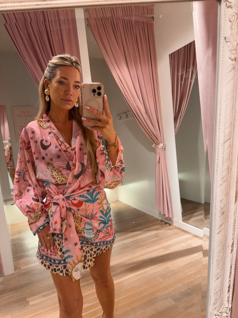 Celestial Wrap Dress