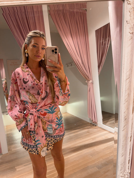 Celestial Wrap Dress