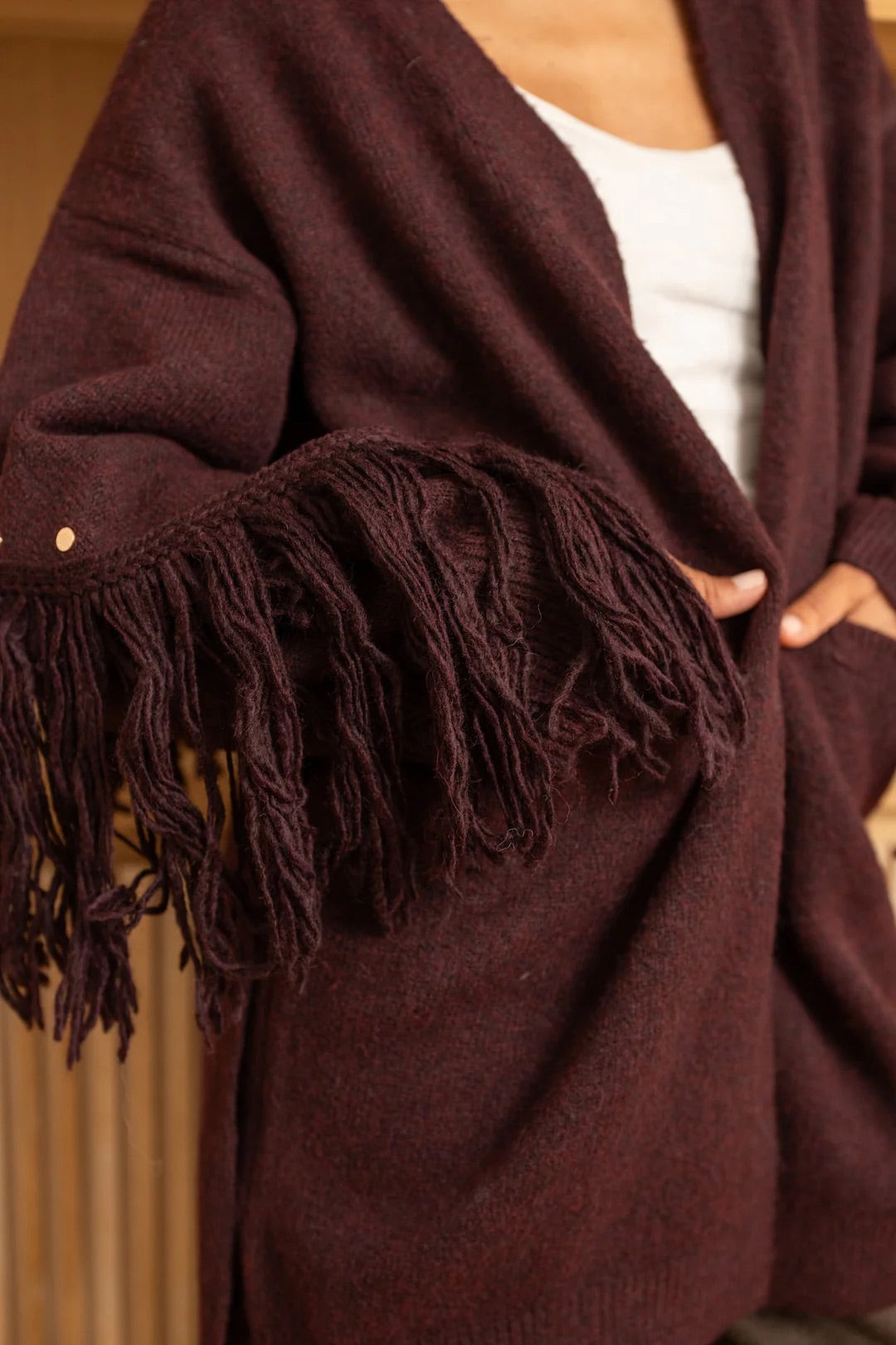 Knit Fringe Cardigan