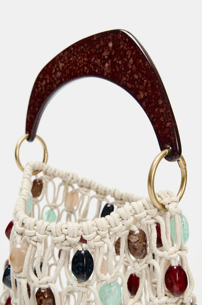 Bucket Bag With Beading