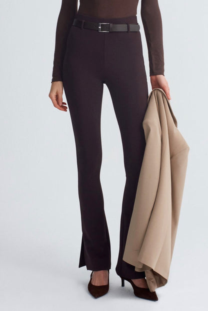 Sleek Split-Hem Pants