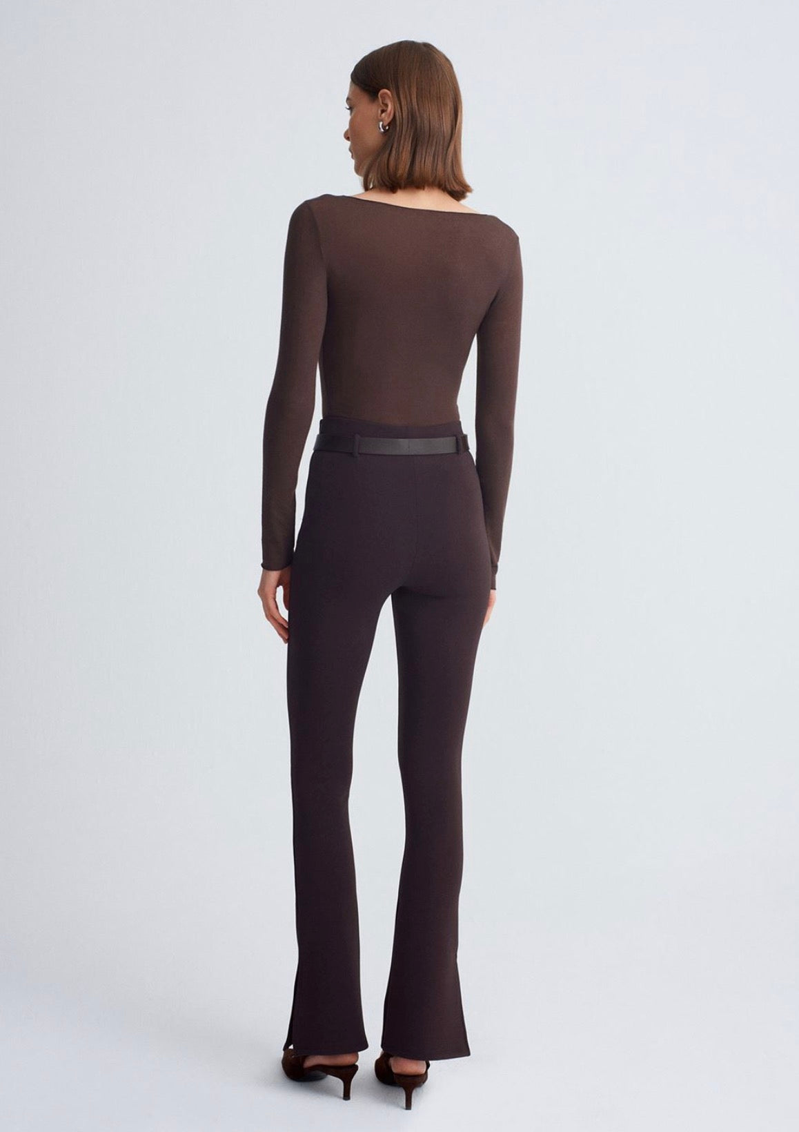 Sleek Split-Hem Pants