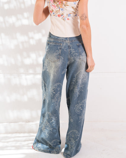Vintage Bloom Jeans
