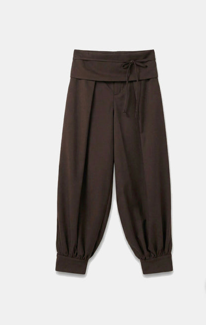 Tie-Waist Balloon Pants