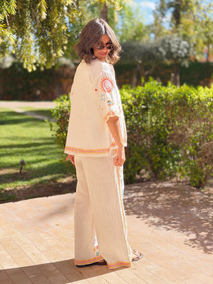 Sun & Stars Embroidered Set
