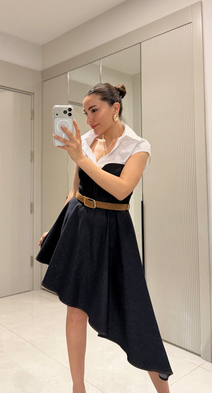 Denim Shirt-Dress Combo