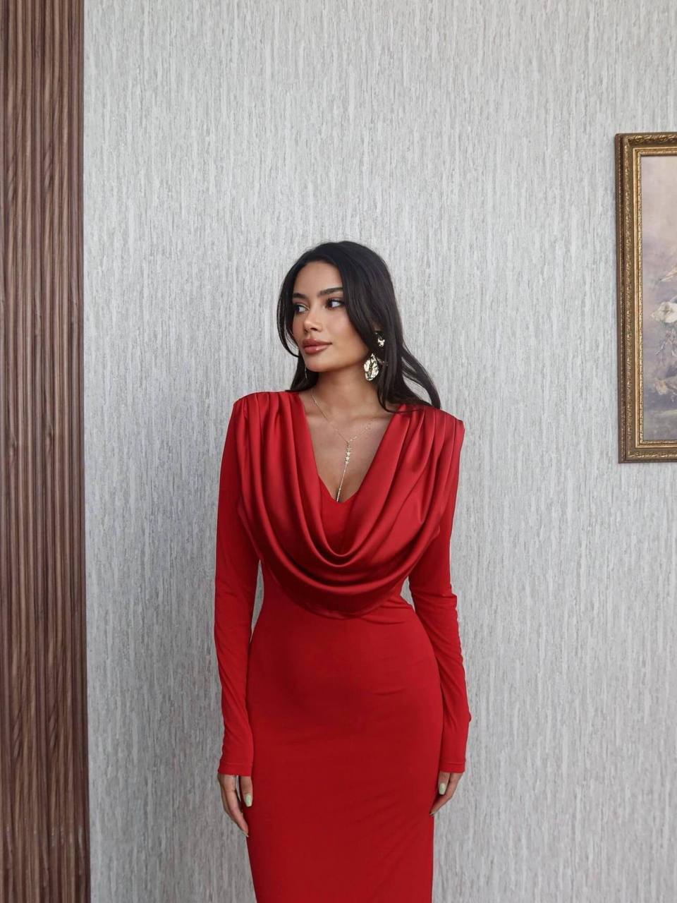 Draped Front Dress