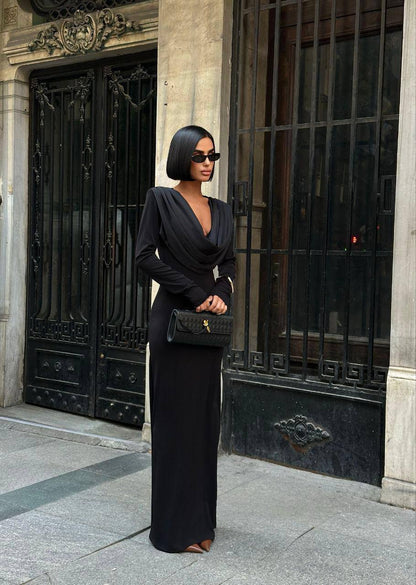 Draped Front Dress