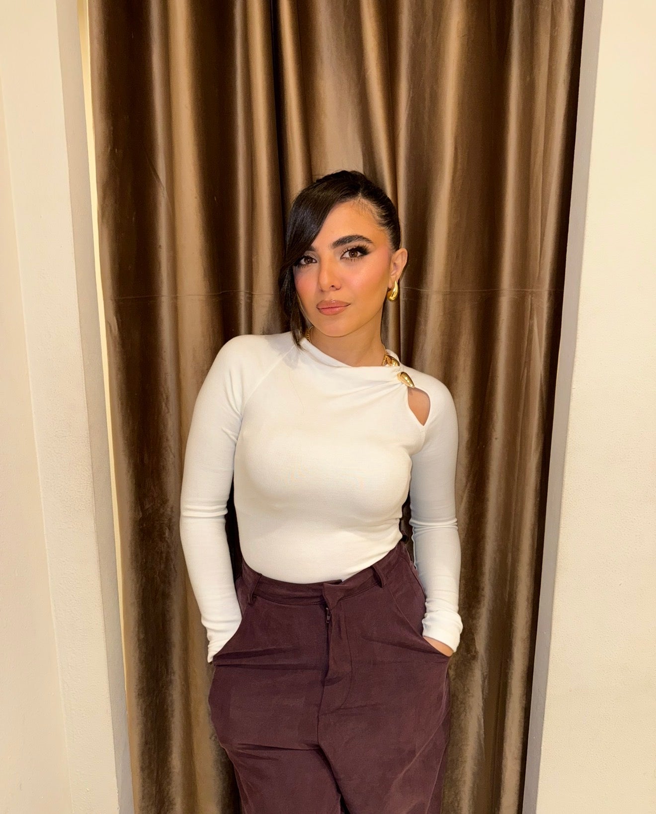 Shoulder Cut-Out Top