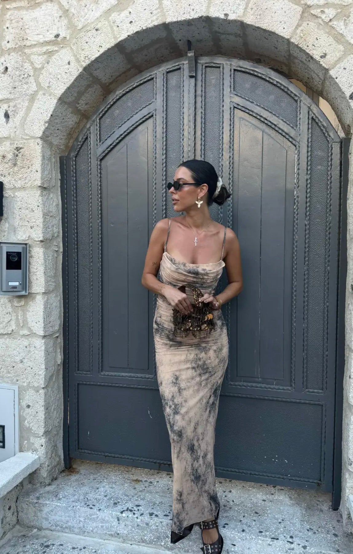 Rushed Marble Maxi Dress