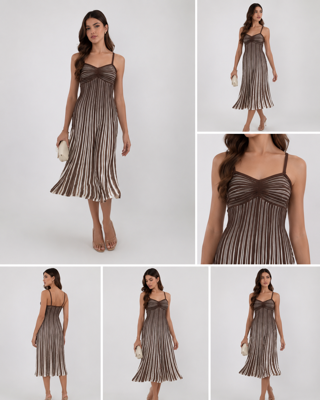 Cocoa Stripe Dress