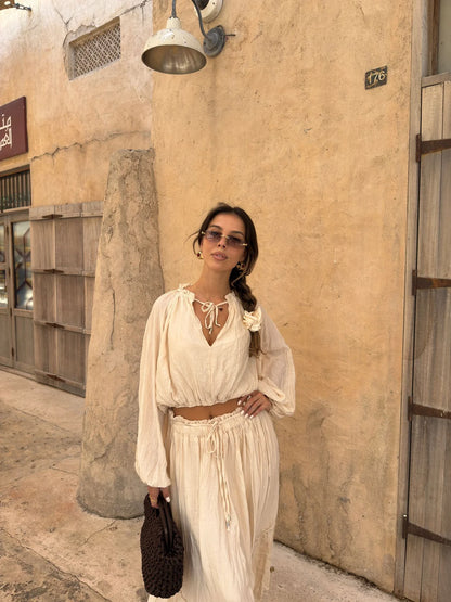 Linen Ruffle Co-ord