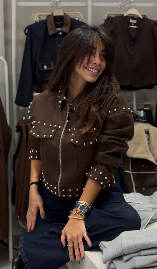 Soft Denim Rivet Jacket