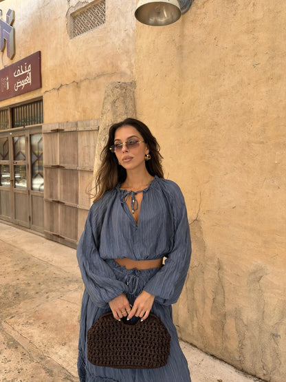 Linen Ruffle Co-ord