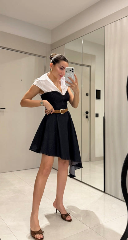 Denim Shirt-Dress Combo