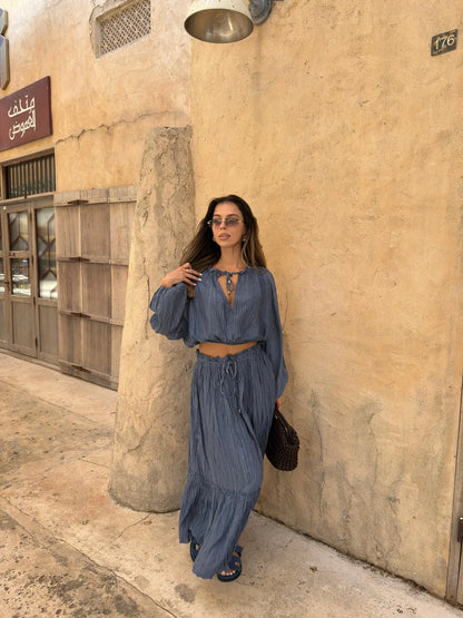 Linen Ruffle Co-ord