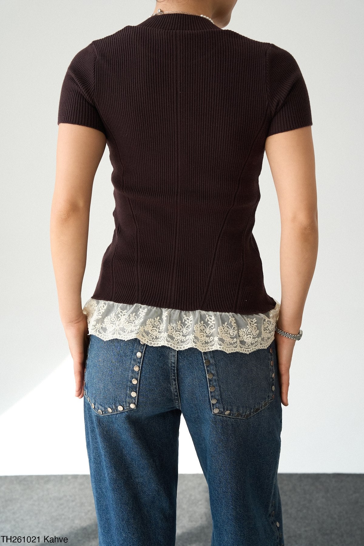 Frilled Knit Top