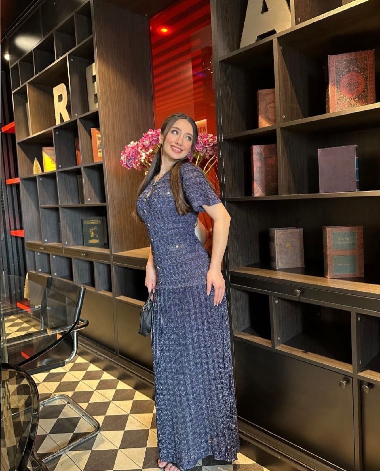 Shimmer Sandro Maxi Dress
