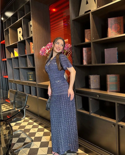 Shimmer Sandro Maxi Dress
