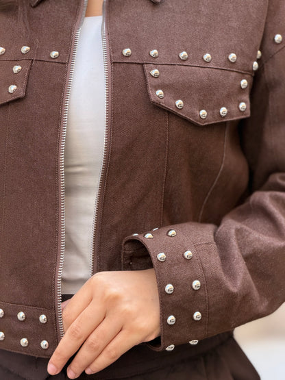 Soft Denim Rivet Jacket