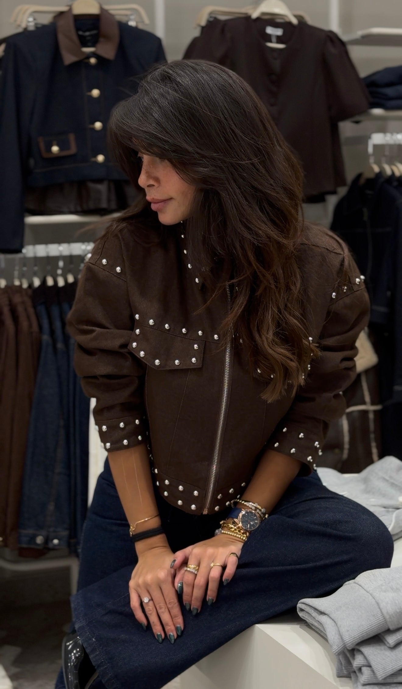 Soft Denim Rivet Jacket