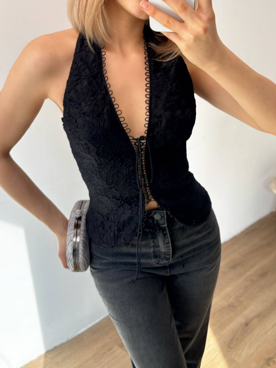 Lace Halter Top