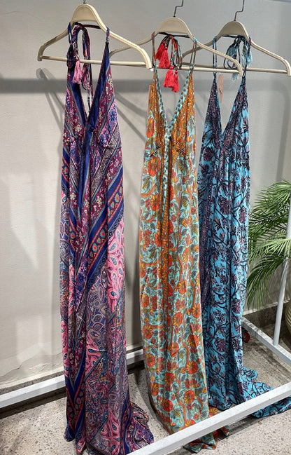 Paisley Satin Dress