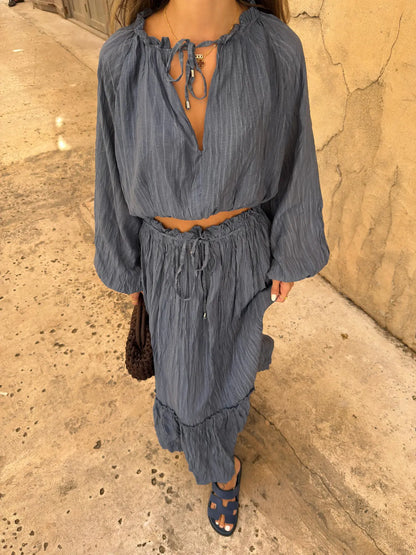 Linen Ruffle Co-ord