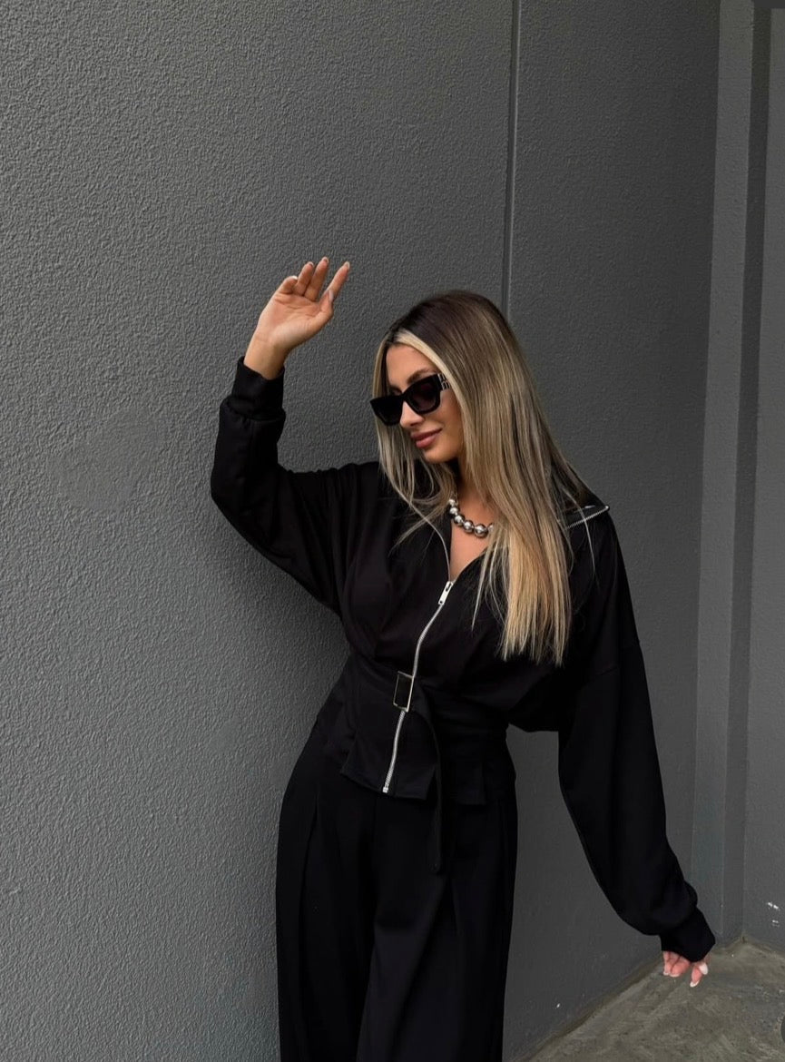 Relaxed Zip-up Set