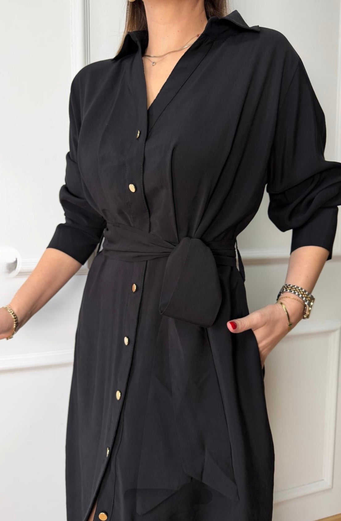 Button-Down Midi Dress