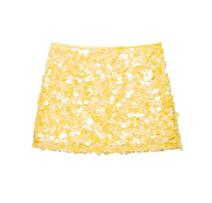 Sequin Colored Skirt