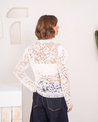 Puff Sleeve Lace blouse