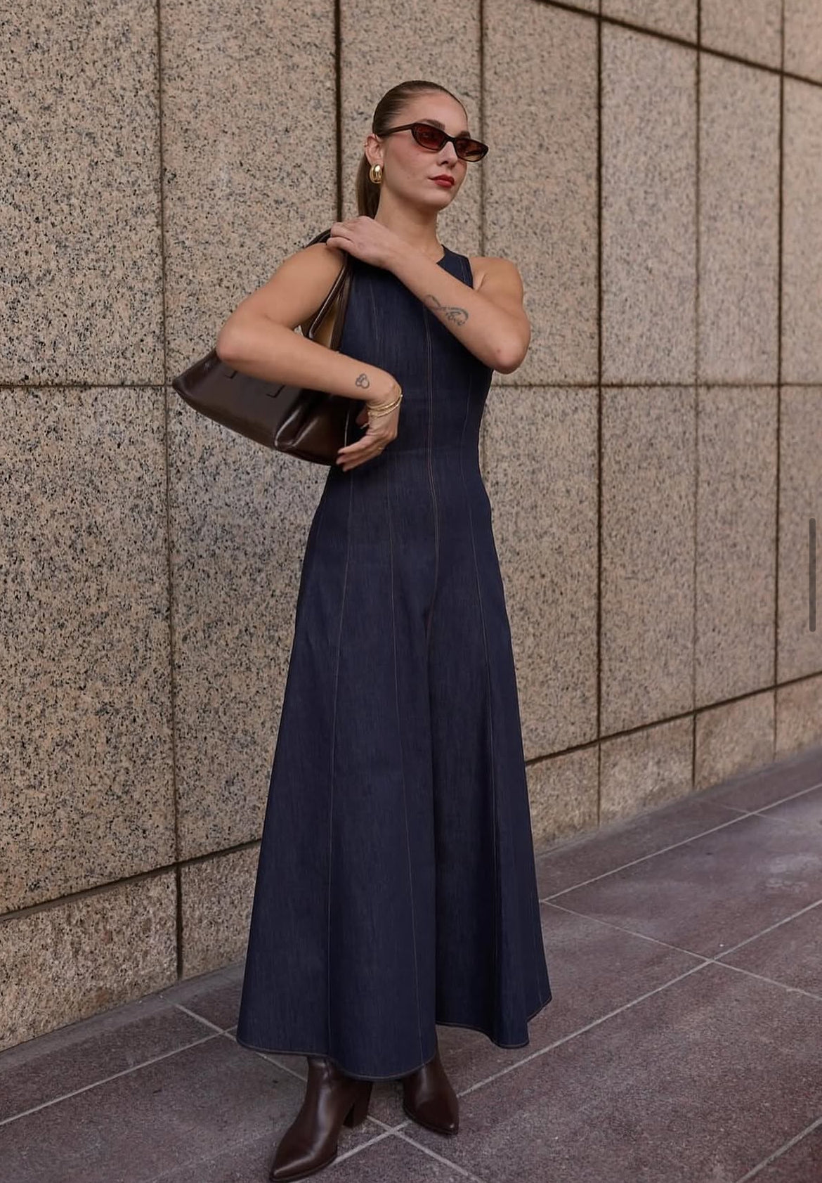 Maxi Basic Denim Dress